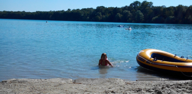 Barboter dans l'eau en famille