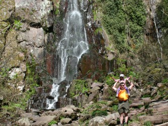 Cascade et ruines du Nideck